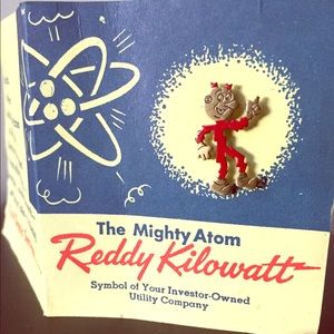 Reddy Kilowatt VINTAGE enamel pin